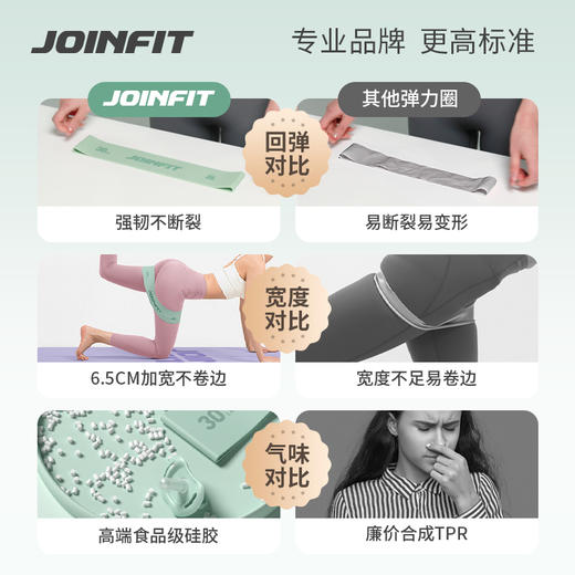 JOINFIT加宽硅胶弹力圈 商品图2