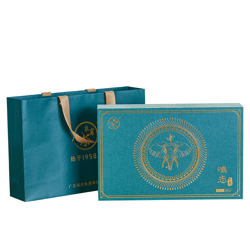 象窝茶鸿志甘露礼盒装绿茶高山云雾新兴特产 甘露绿茶 5g * 36袋 180g