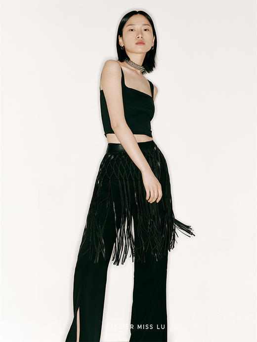 【波斯】重工流苏编织PU皮质腰带/23ZB02 商品图1