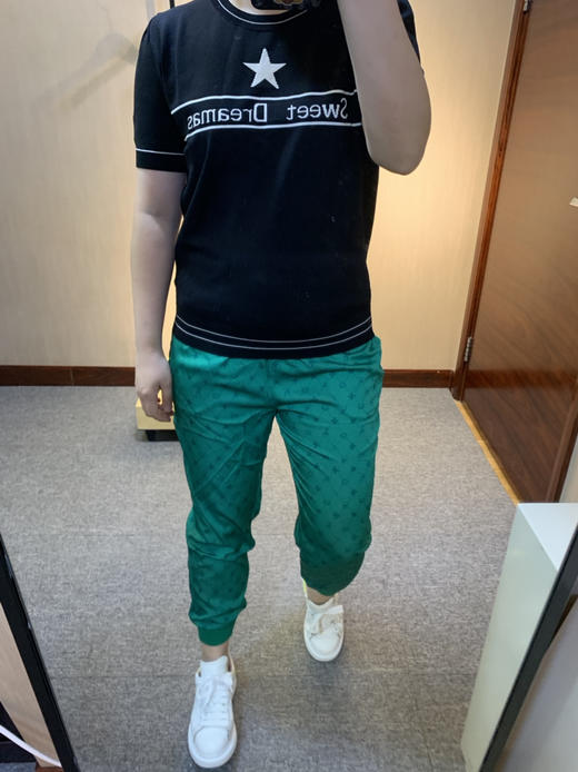 针丝缘大码女装春新款时尚洋气百搭高弹针织衫T恤6335 商品图10