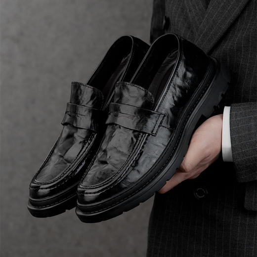 男士增高皮鞋真皮内增高结婚新郎鞋正装商务男鞋英伦风休闲增高鞋 商品图3