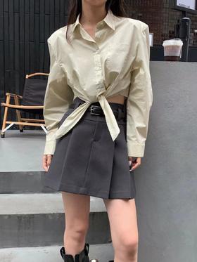 【门店同款】春季气质A字百褶裙 150299239