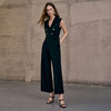 EITIE爱特爱夏季新品高腰修身干练阔腿连体裤7407121 商品缩略图1
