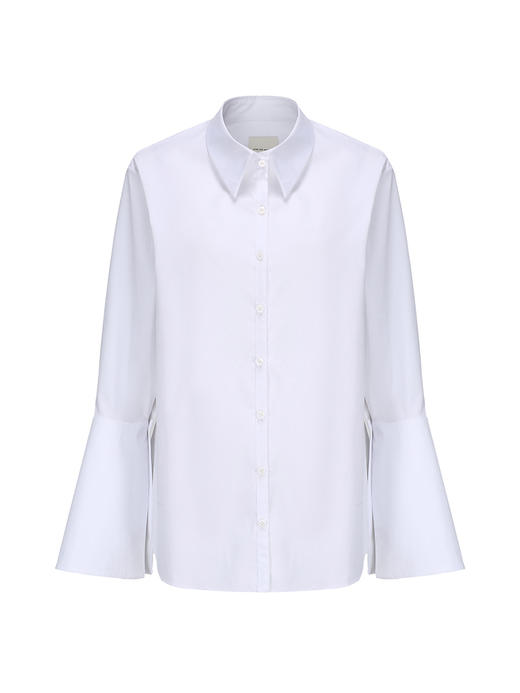 【白日密语】扇形廓型长袖白衬衫/230031A 商品图4