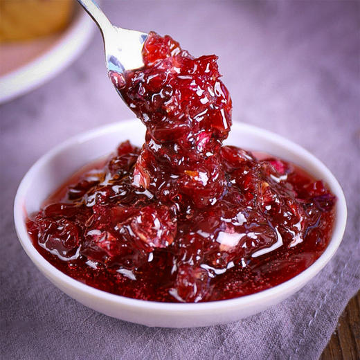 【吉顺号食品】云南鲜花玫瑰酱新鲜玫瑰花加蜂蜜酿制作250g 商品图3