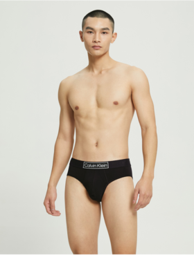 【海南专供价】CKU【复古引力带】男士方框LOGO提花棉质透气三角内裤NB3082