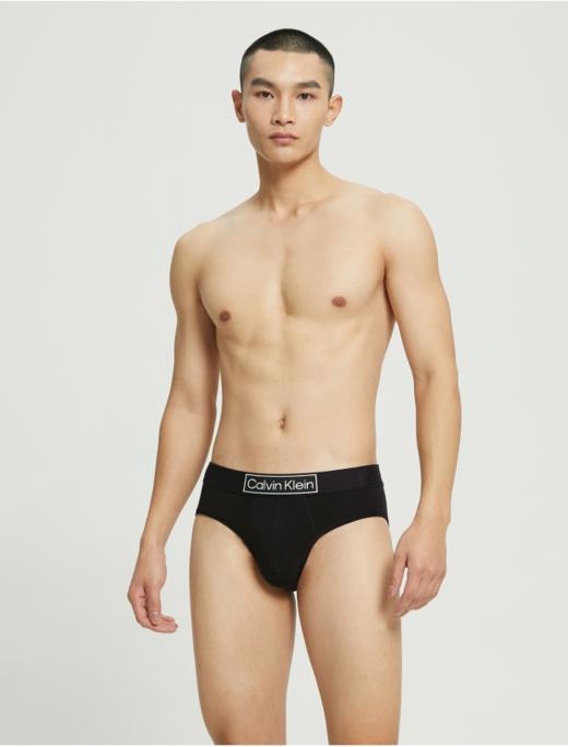 【海南专供价】CKU【复古引力带】男士方框LOGO提花棉质透气三角内裤NB3082 商品图0