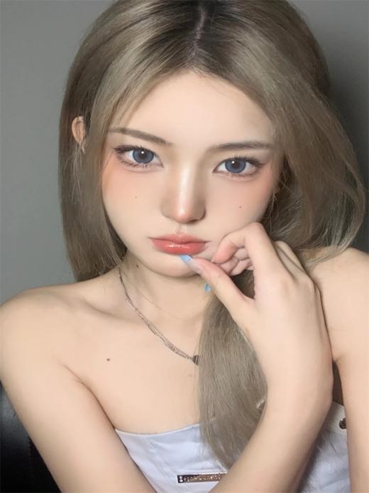 正品半年抛| Lilyanna系列山楂树蓝美瞳 |直径14.2着色13.5 |韩产 商品图4