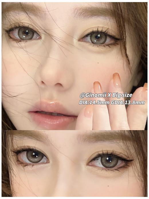 正品半年抛| Ginomii系列绵羊酵母美瞳 |直径14.5着色13.9 |韩国 商品图6