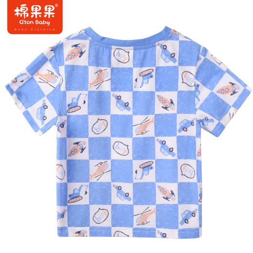 棉果果商场同款男童男宝夏季新品短袖T恤M212140223286 商品图3