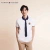 TOMMY HILFIGER 23新款春夏男装纯棉时尚徽章刺绣撞色翻领短袖POLO衫29412 商品缩略图0