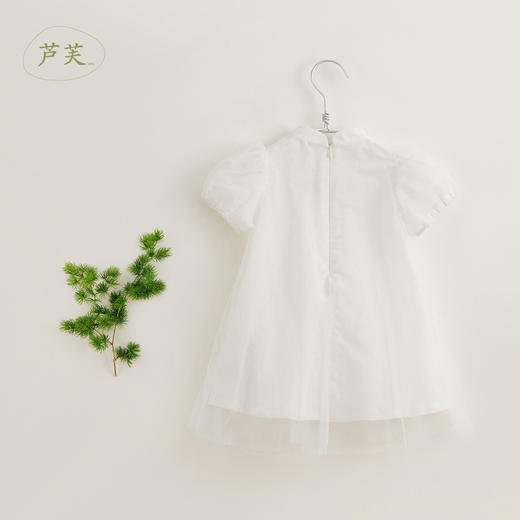 【马克珍妮 芦芙】夏装新款 女童刺绣棉麻旗袍连衣裙230718 商品图3