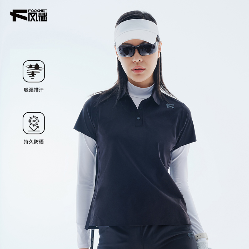 女士短袖速干polo衫