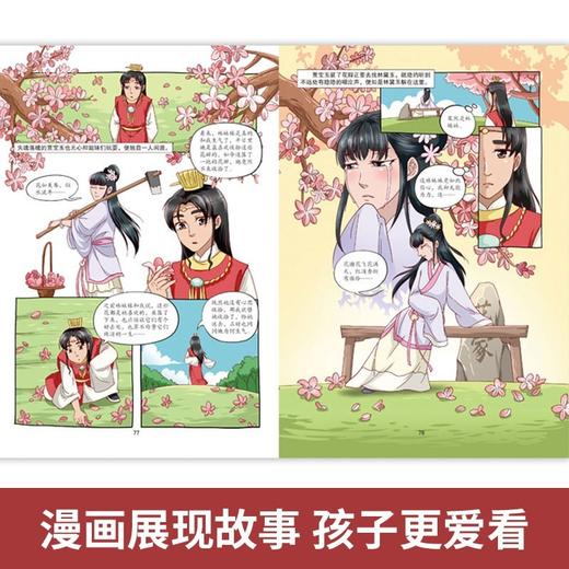 四大名著漫画版红楼梦 全3册 塑封 商品图3