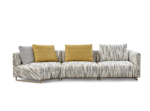 September 玄月转角沙发| 更多座位组合，皮布面料可选，详询客服 商品图1