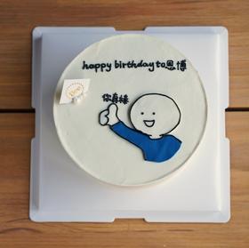 搞笑小蓝人表情包手绘（文字可换）