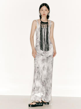 【阿拉克涅】重工流苏编织PU皮质项链/23ZB01