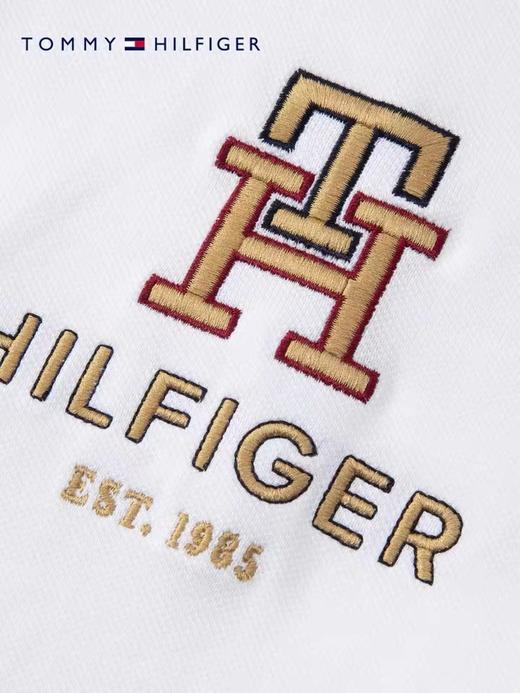 TOMMY HILFIGER  魔力方23新款春夏男装字母刺绣翻领短袖POLO衫MW0MW30808 商品图4