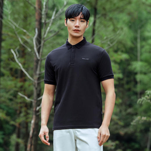 伯希和POLO衫男短袖23春夏新款户外透气运动休闲纯棉T恤休闲半袖111321501 商品图0