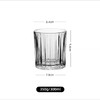 简约条纹矮玻璃杯 商品缩略图1