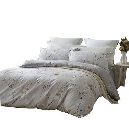 LOVO（罗莱生活出品） 素银梅香床品四件套200*230cm 商品图7