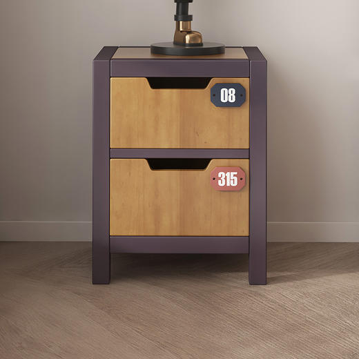 喜梦宝全实木床头柜美式贵族儿童床头桌床边柜门店同款马拉松 商品图0