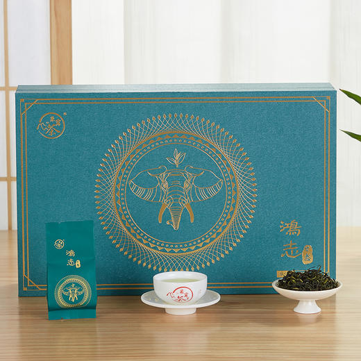象窝茶鸿志甘露礼盒装绿茶高山云雾新兴特产 甘露绿茶 5g * 36袋 180g 商品图12