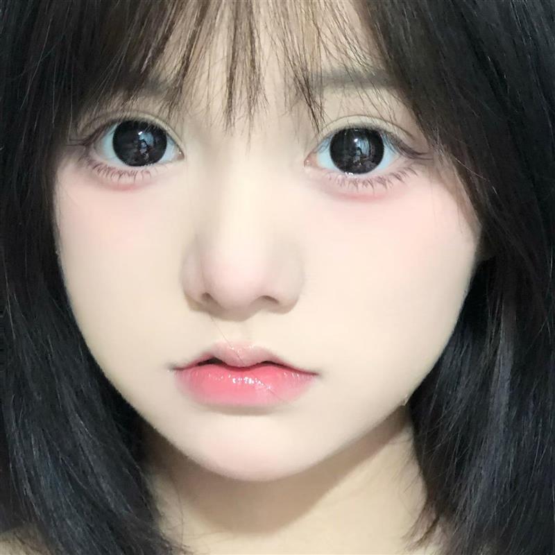 正品半年抛| gugucon系列球球黑美瞳 |直径14.5着色13.8 | 韩国