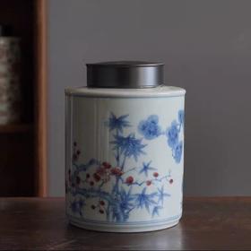 岁寒三友 茶叶罐 容量1000ml 礼盒装