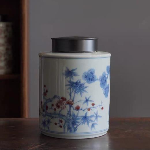 岁寒三友 茶叶罐 容量1000ml 礼盒装 商品图0