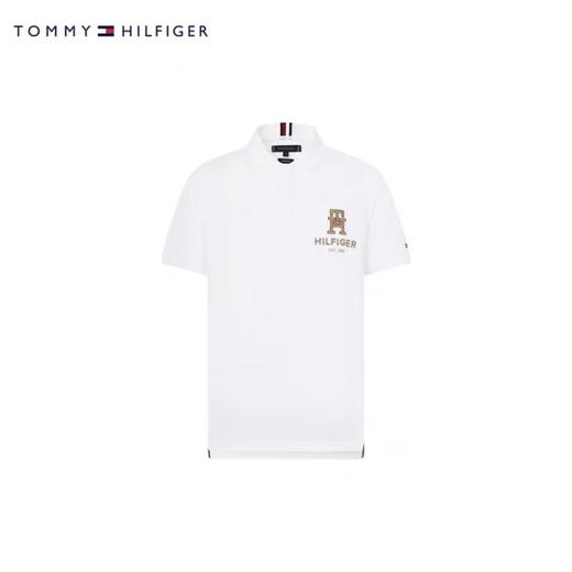 TOMMY HILFIGER  魔力方23新款春夏男装字母刺绣翻领短袖POLO衫MW0MW30808 商品图0