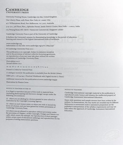 【中商原版】剑桥大学出版NEW Cambridge IGCSE Biology Practical Workbook with Digital Access (2 years) 商品图8