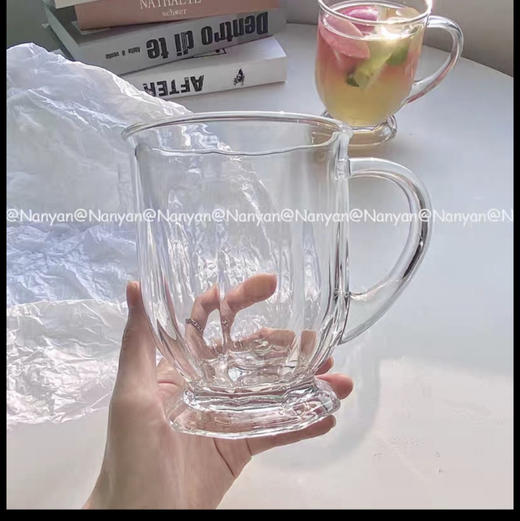 玻璃带把果汁杯 商品图0
