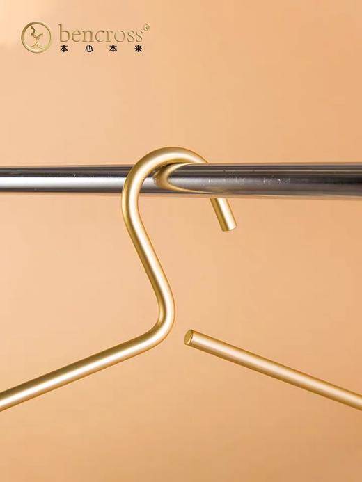 bencross莫比乌斯系列-浅金色铝合金衣架10支装 商品图3