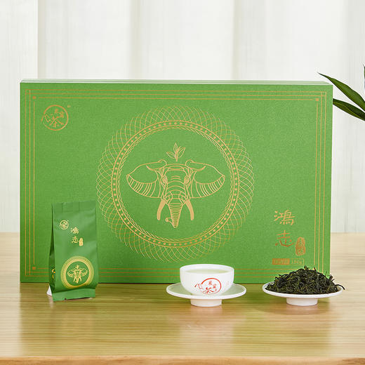 象窝茶鸿志春绿礼盒装绿茶高山云雾新兴特产 绿茶礼盒装 5g * 36袋 180g 商品图13