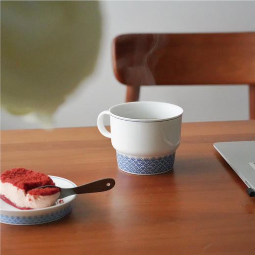 日常美好高足系列马克杯咖啡杯 容量300ml 景德镇高白泥 中式随手礼 （景德镇发货） 商品图4