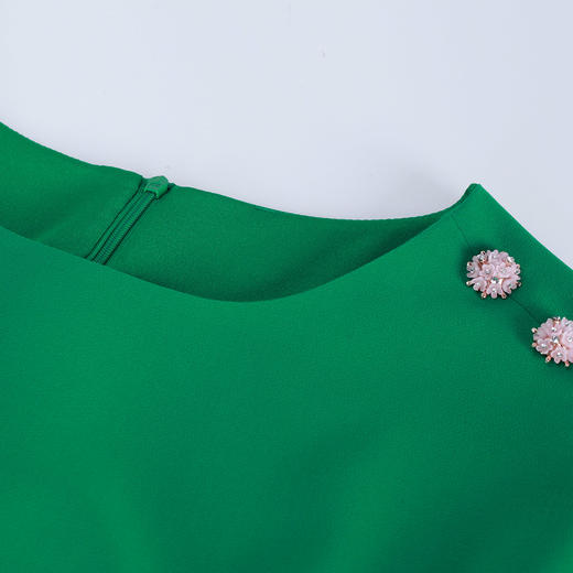 NF802 斯尔丽瑟俪2023年春夏款彩色不对称抽皱连衣裙 商品图4