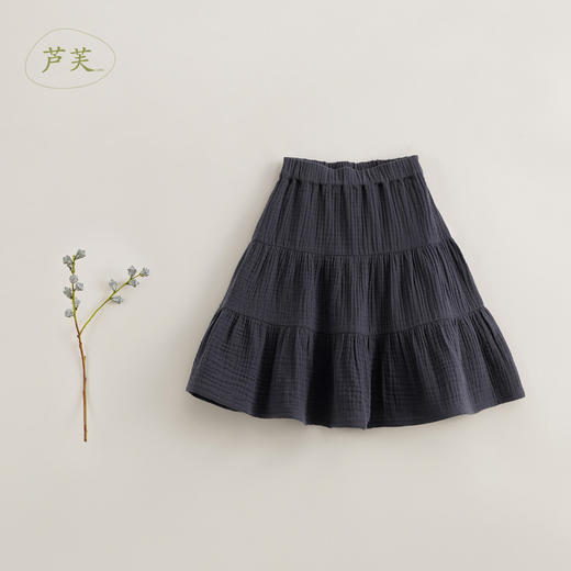 【马克珍妮 芦芙】夏装新款 女童泡泡纱中长款蛋糕裙230835 商品图3