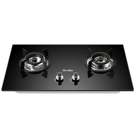 Gratle JZT-D155S  JZT-D155G 天然气双灶台嵌两用不锈钢（钢化玻璃）燃气灶 商品图2