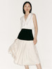 【夏至未至】拼色百褶中长款高腰半裙/230009 商品缩略图3