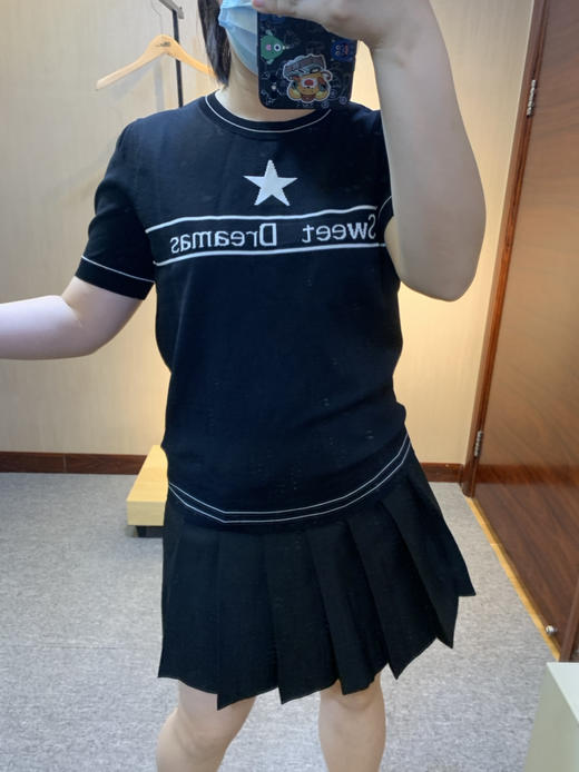 针丝缘大码女装春新款时尚洋气百搭高弹针织衫T恤6335 商品图5