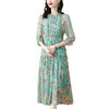 收腰显瘦，气质减龄过膝长裙法式碎花连衣裙AHM-nrg3069 商品缩略图4