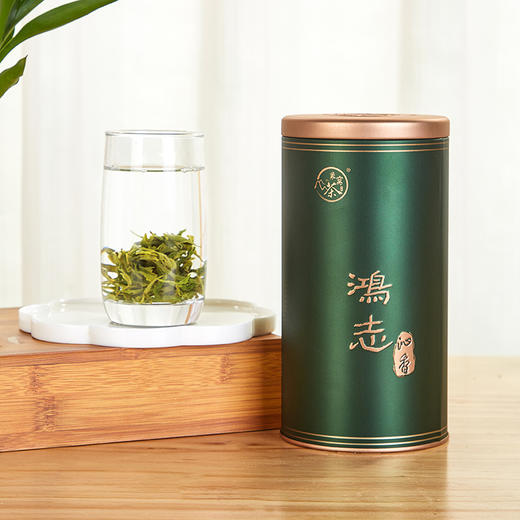 象窝茶鸿志沁香罐装绿茶高山云雾新兴特产 鸿志沁香绿茶 125g * 1罐 125g 商品图13
