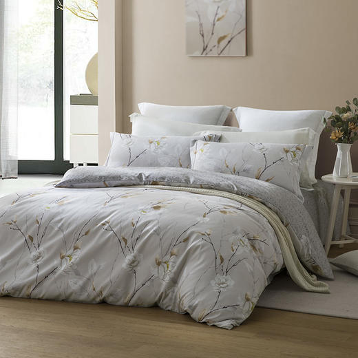 LOVO（罗莱生活出品） 素银梅香床品四件套200*230cm 商品图0