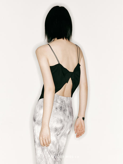 【岛屿心情】背后打结设计两穿吊带上衣/230034A 商品图3