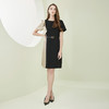 NF844斯尔丽瑟俪2023春夏新款不对称设计感荷叶边拼接优雅气质连衣裙 商品缩略图3