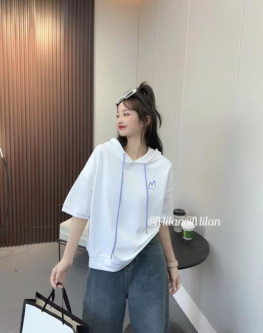 女带帽短T2582 商品图0