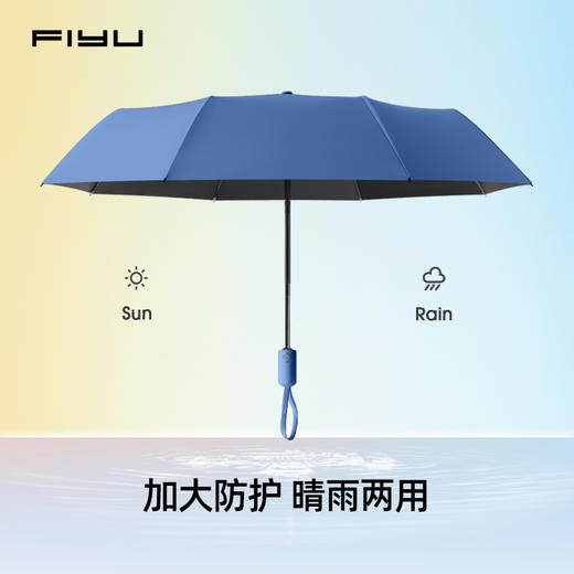 【轻如蝉翼 随身便捷】日本FIYU 晴雨两用雨伞 纯色/油画系列 两用防晒防紫外线 口袋伞小巧 便携雨伞 遮阳伞 商品图3