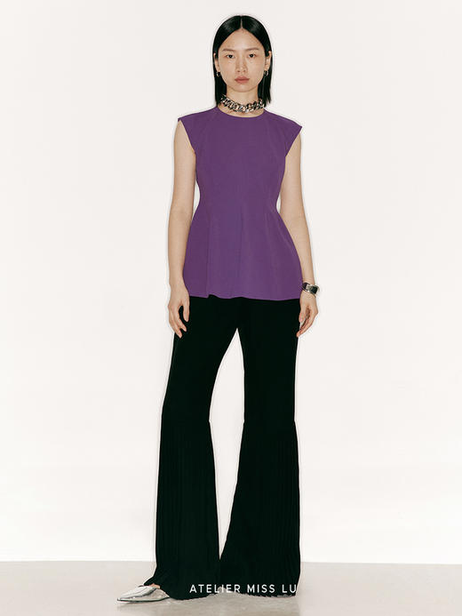 【伞落】收腰廓形设计宽肩上衣/230027A 商品图0