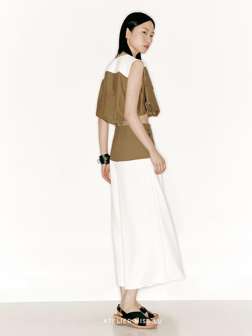 【撒哈拉日光】撞色拼接空气感口袋上衣/230020 商品图1